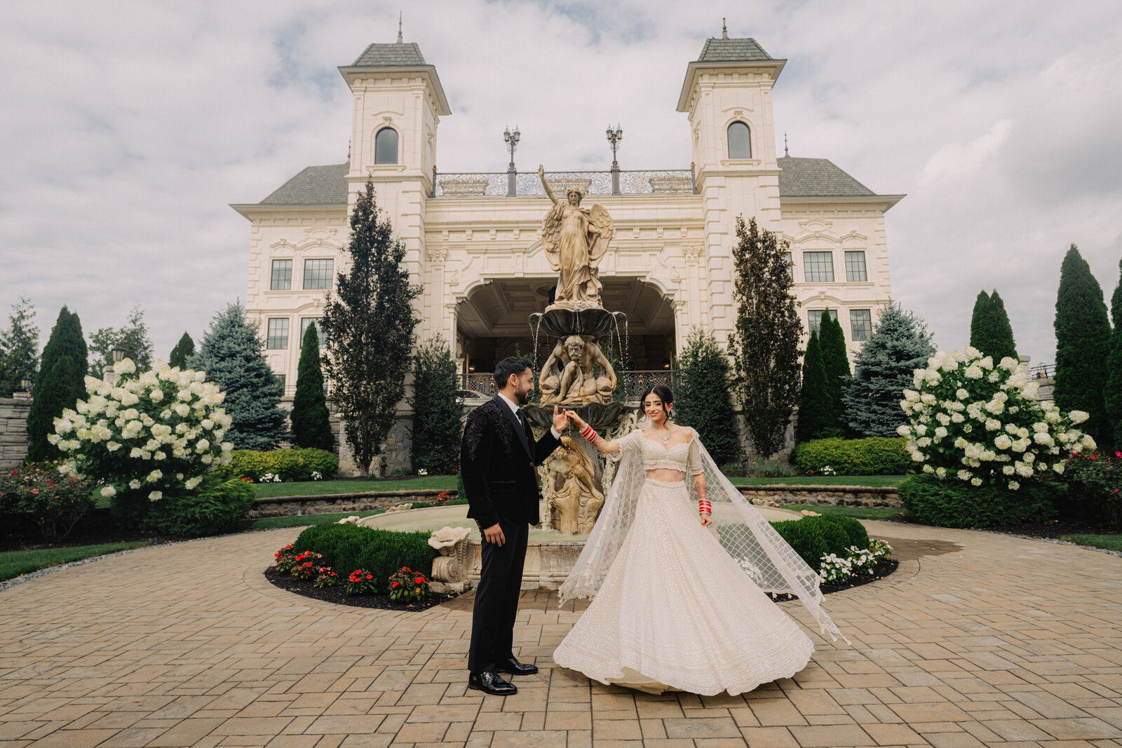 Couple during their wedding celebration
